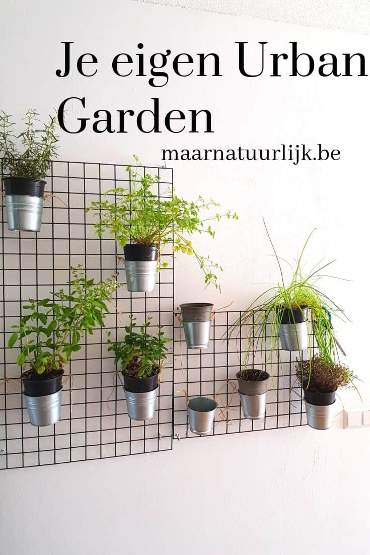 Urban-garden-met-gaas-aan-de-muur-verticale-tuin