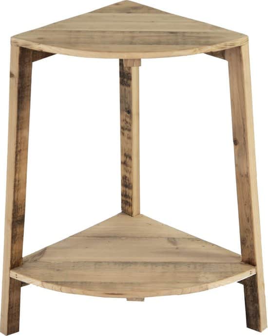 Beste houten plantentafel: Houten hoekmodel plantentafel voor een mooie uitstalling van bloemen en planten