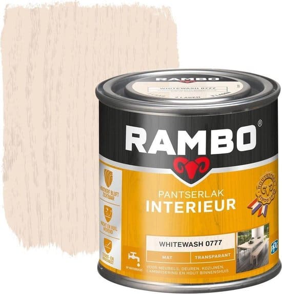 Rambo interieur verf voor kurk whitewash